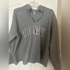 Old Navy gray fleece sweatshirt